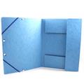 CARTELLE 3 LEMBI CON ELASTICO 24X30 TURCHESE