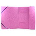 CARTELLE 3 LEMBI CON ELASTICO 24X34 ROSA