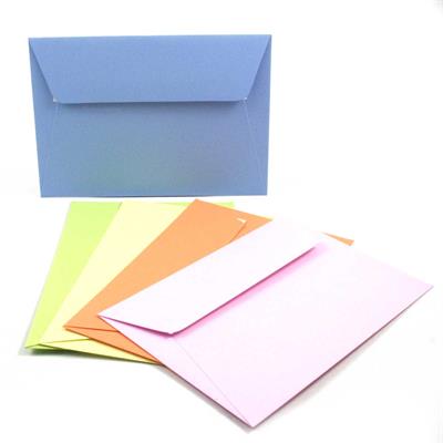 BUSTE+FOGLI 114X162 40+40 COLORI ASSORTITI 20802C
