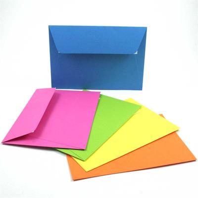BUSTE+FOGLI 114X162 40+40 COLORI ASSORTITI 20812C