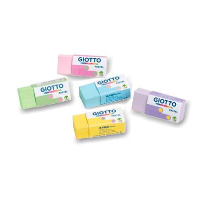 BOX 60 GIOTTO MINI GOMMA PASTEL COLORI ASSORTITI