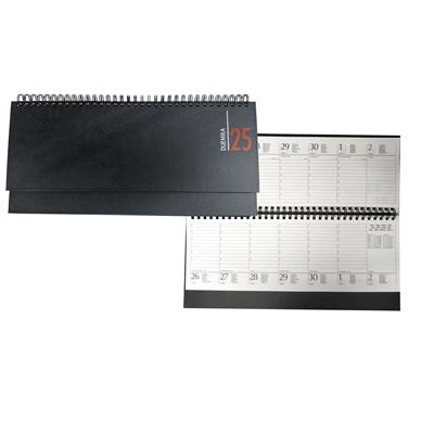 PLANNING SETTIMANALE SPIRALATO 28,8X11,7 9141XMT14 NERO
