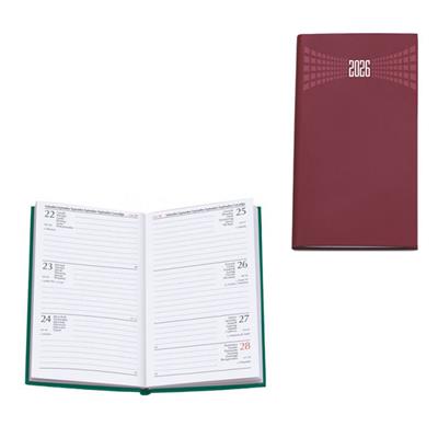AGENDA SETTIMANALE 2026 BALACRON 8X14 0197S55 BORDEAUX