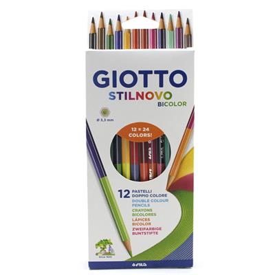 PASTELLI GIOTTO STILNOVO BICOLOR 12