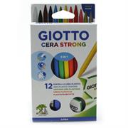 PASTELLI GIOTTO CERA STRONG 12 COLORI