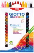 PASTELLI CERA GIOTTO BICOLOR 12 PEZZI 291300