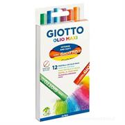 PASTELLI OLIO MAXI GIOTTO 12 COLORI