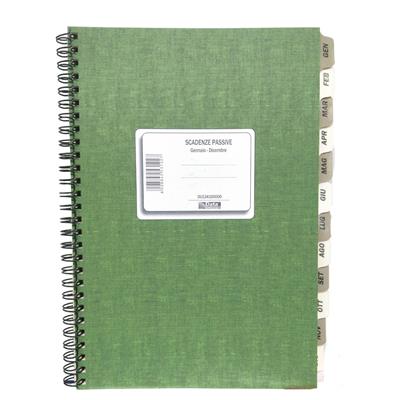 REGISTRO SCADENZE EFFETTI PASSIVI 80 PAGINE 24X17 3061A1