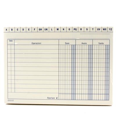 SCHEDE DARE/AVERE/SALDO 10,5X14,8 15130000