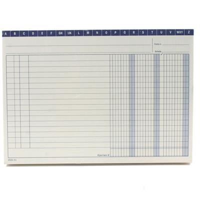 SCHEDE 3 COLONNE 14,8X21  56230000  PZ.100