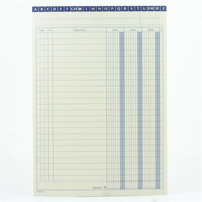SCHEDE DARE AVERE SALDO 24X17 109600000G 100PEZZI