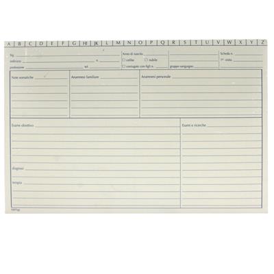 SCHEDE MEDICI GENERICI F.TO 17X24 15570000