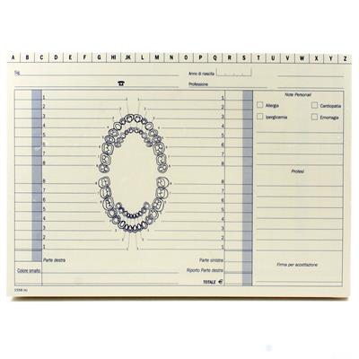 SCHEDE PER DENTISTI 17X24 PZ.100 572900000G