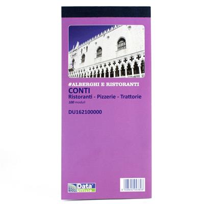 BLOCCO CONTI RISTORANTI 21,5X10 100 COPIE 162100000
