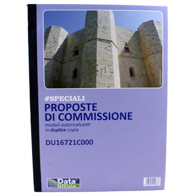 BLOCCO PROPOSTE COMMISSIONE 2 COPIE FF.50/50 A4 16721C00