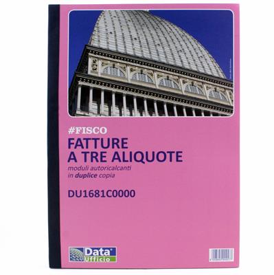BLOCCO FATTURA/IVA 3 ALIQUOTE 1681C0000