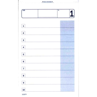 BLOCCO COMANDE 2 COPIE FF.25+25 16,8X10 CM 16187R000