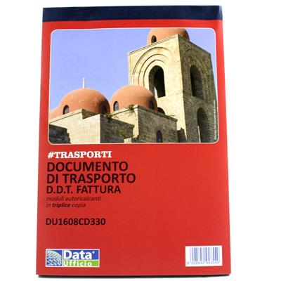 BLOCCO FATTURA IMM.INT+DDT FF.33X3 A5 21,5X14,8 CM 1608C