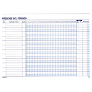 REGISTRO PRESENZE MENSILI AUTORIC.14,8X21,5 FF.25 16731C