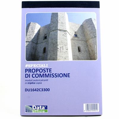 BLOCCO COPIA COMMISSIONE A5 3 COPIE FF.33+33+33 1642C330