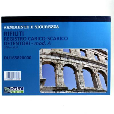 REGISTRO CARICO SCARICO RIFIUTI 165820000