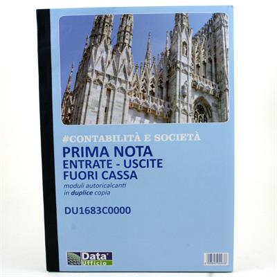 BLOCCO PRIMA NOTA CASSA ENTRATE USCITE A4 2COPIE FF.50+5