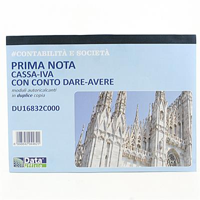 BLOCCO PRIMA NOTA CASSA 2 COPIE ff.50+50 A4 16832C000
