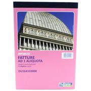 BLOCCO FATTURE 1 ALIQUOTA 2 A5 COPIE 50+50 1641C0000