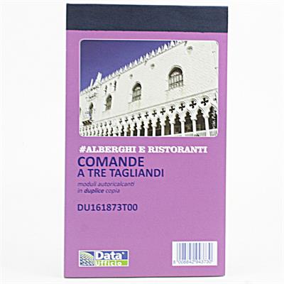 BLOCCO BUONI COMANDE A 3 TAGLIANDI 16,8X10 2 COPIE FF. 2