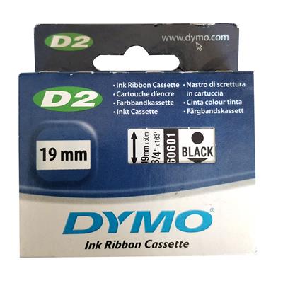 NASTRI DYMO D2 19X50MT 60601 BIANCO SU NERO