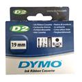 NASTRI DYMO D2 19X50MT 60601 BIANCO SU NERO