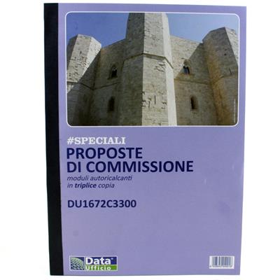 BLOCCO COPIA COMMISSIONE A4 3 COPIE FF.33+33+33 DU1672C3