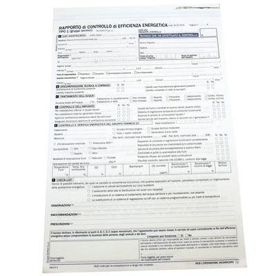RAPPORTO DI CONTROLLO EFFIC.ENERGETICA TIPO 1 ALLEG.II 8