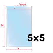 BUSTE ZIP 5X5 PZ.100 RICHIUDIBILI
