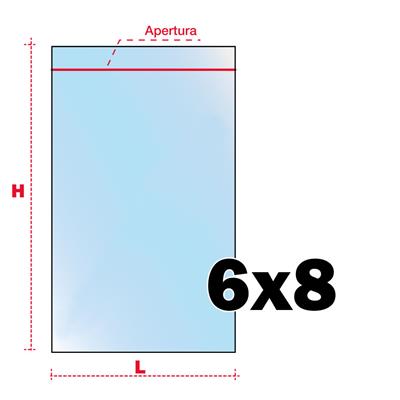 BUSTE ZIP 6X8 PZ.100 RICHIUDIBILI