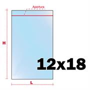 BUSTE ZIP 12X18 PZ.100 RICHIUDIBILI