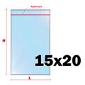 BUSTE ZIP 15X20 PZ.100 RICHIUDIBILI
