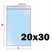 BUSTE ZIP 20X30 PZ.100 RICHIUDIBILI