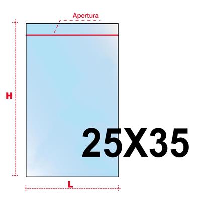 BUSTE ZIP 25X35 PZ.100 RICHIUDIBILI RB2535