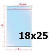 BUSTE ZIP 18X25 PZ.100 RICHIUDIBILI RB1825