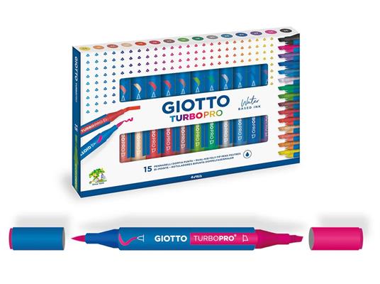 PENNARELLI GIOTTO TURBO PRO 15 COLORI