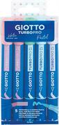 PENNARELLI GIOTTO TURBO PRO 5 PEZZI PASTEL