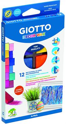 PASTELLI A CERA GIOTTO DECOR WAX 12 PEZZI
