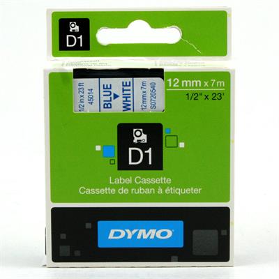NASTRI DYMO D1 MM.12 X 7 BLU/BIANCO S0720540