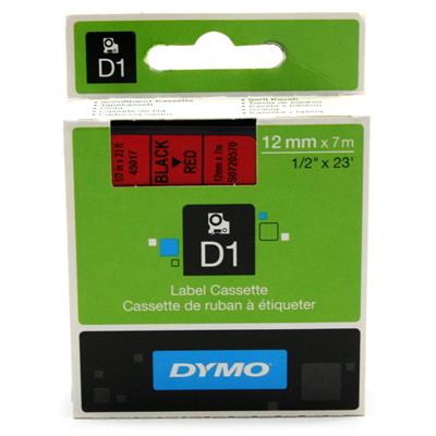 NASTRI DYMO D1 MM.12 X 7 NERO/ROSSO
