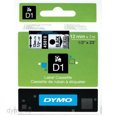 NASTRI DYMO D1 MM.12 X 7 NERO/GIALLO S0720580
