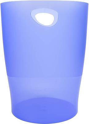 CESTINO GETTACARTE LINICOLOR TRASLUCIDO BLU GHIACCIO
