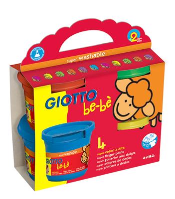 SUPER COLORI A DITA GIOTTO BEBE' 150ML PZ.4