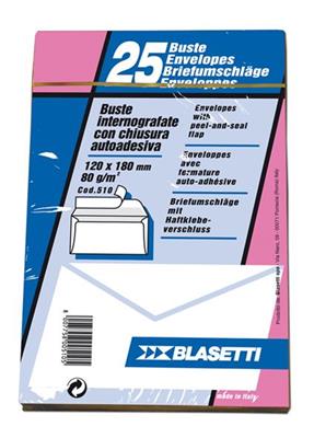 BL.BUSTE BIANCHE 12X18 PZ.25 C/STRIPP S/F GR.80 0510