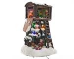 SCENARIO LED POLIRESINA CASA SULL'ALBERO 17X20X30